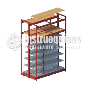 GONDOLA CON MINI RACK