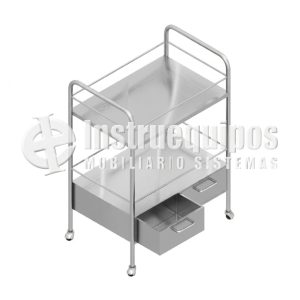 MESA DE CURACIONES CON CAJONES