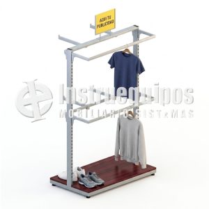 EXHIBIDOR REGULABLE METAL MADERA